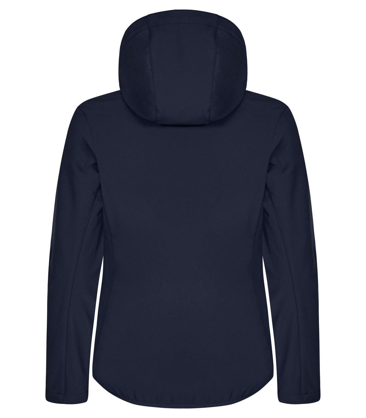 Clique Classic Softshell Hoody – dame – Mørk marineblå – bakside