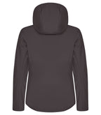 Clique Classic Softshell Hoody – dame – Mørk grå – bakside