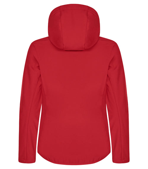 Clique Classic Softshell Hoody – dame – Rød – bakside