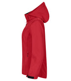 Clique Classic Softshell Hoody – dame – Rød – venstre side
