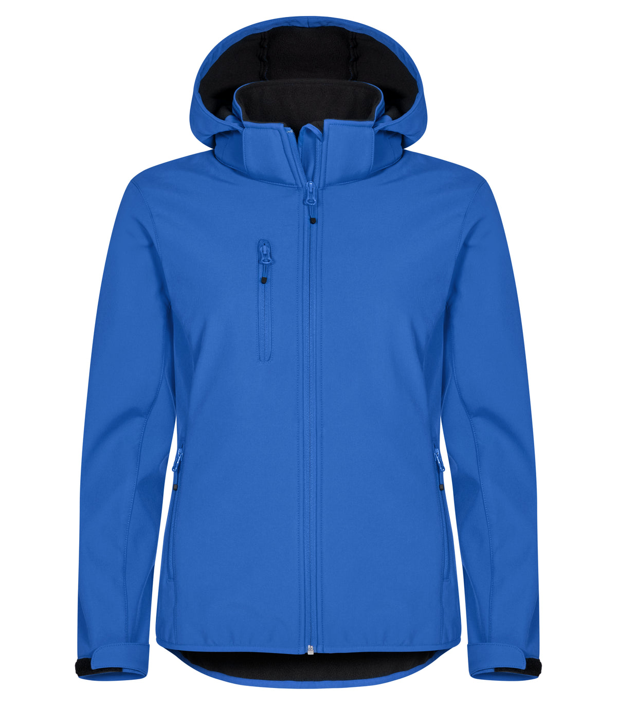 Clique Classic Softshell Hoody – dame – Kongeblå – forside