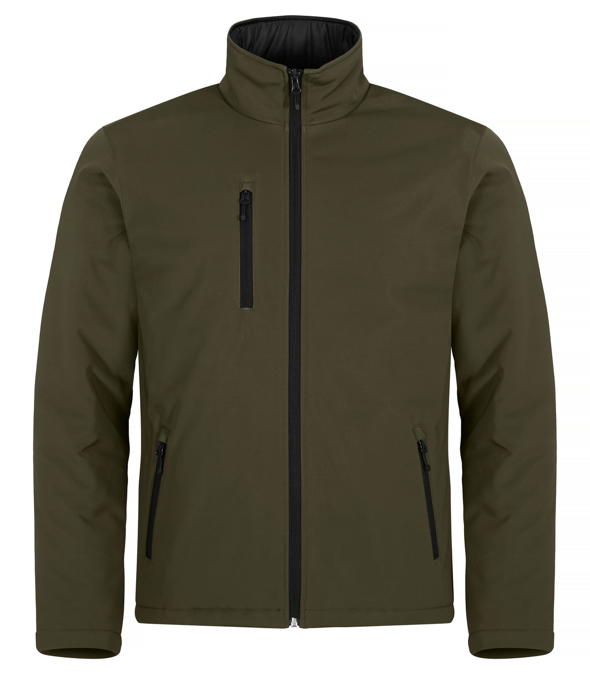 Clique Padded Softshell Jacket – Tåkegrønn – forside