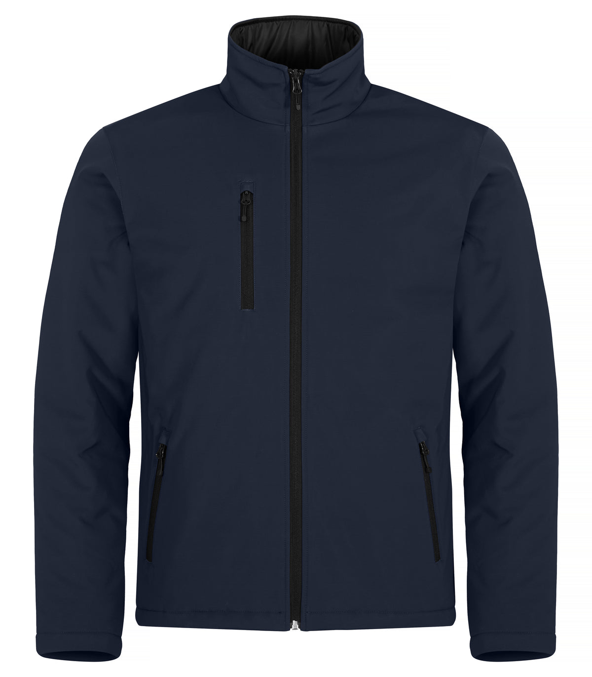 Clique Padded Softshell Jacket – Mørk marineblå – forside
