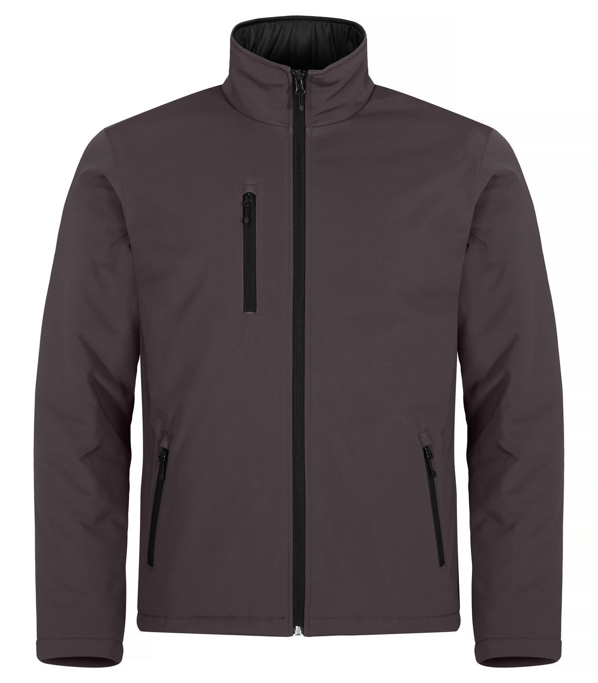 Clique Padded Softshell Jacket – Mørk grå – forside