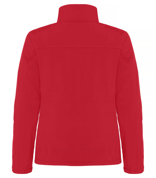 Clique Padded Softshell Jacket – dame – Rød – bakside