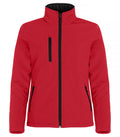 Clique Padded Softshell Jacket – dame – Rød – forside
