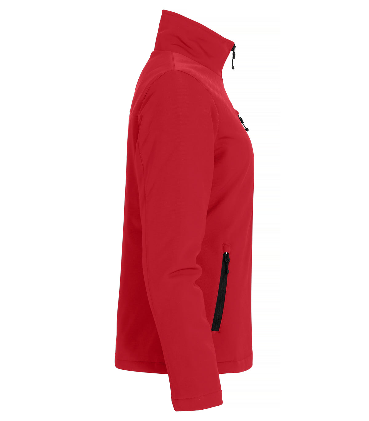 Clique Padded Softshell Jacket – dame – Rød – høyre side