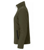 Clique Padded Softshell Jacket – dame – Tåkegrønn – venstre side