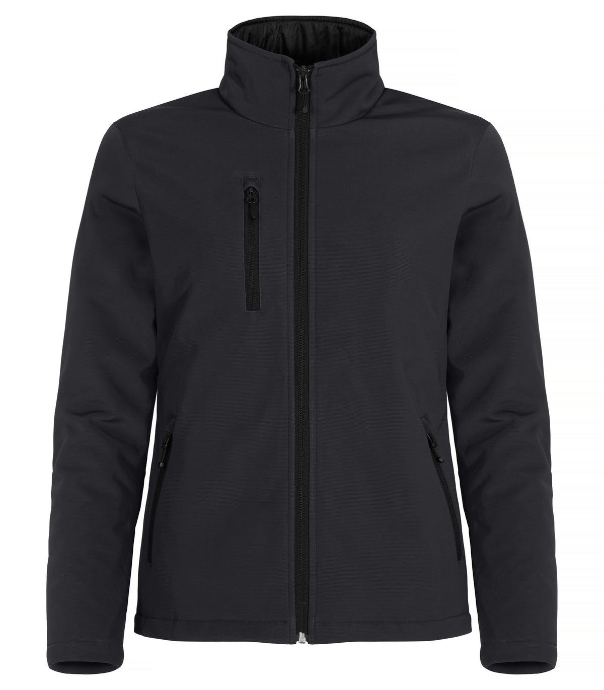 Clique Padded Softshell Jacket – dame – Svart – forside