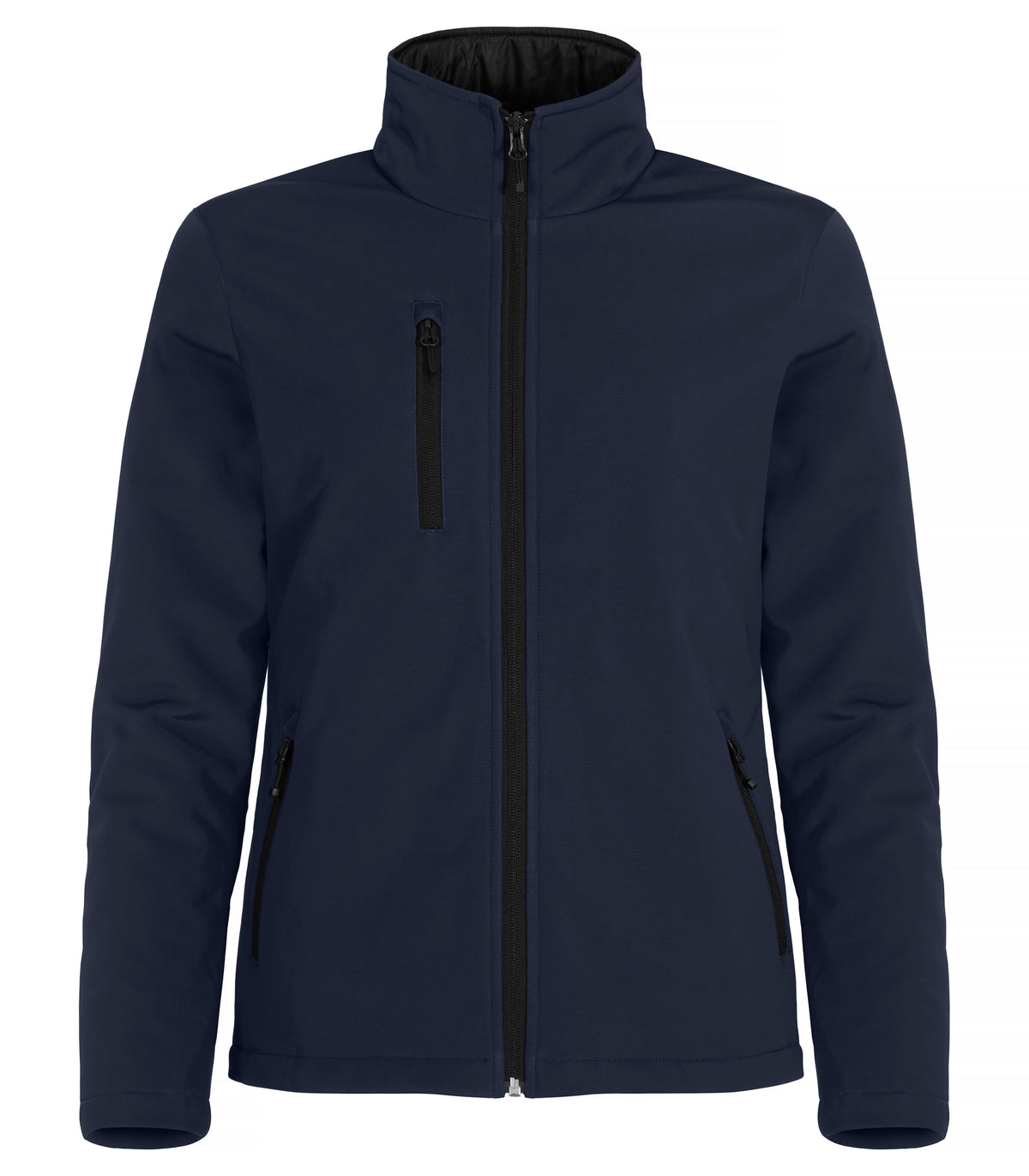 Clique Padded Softshell Jacket – dame – Mørk marineblå – forside