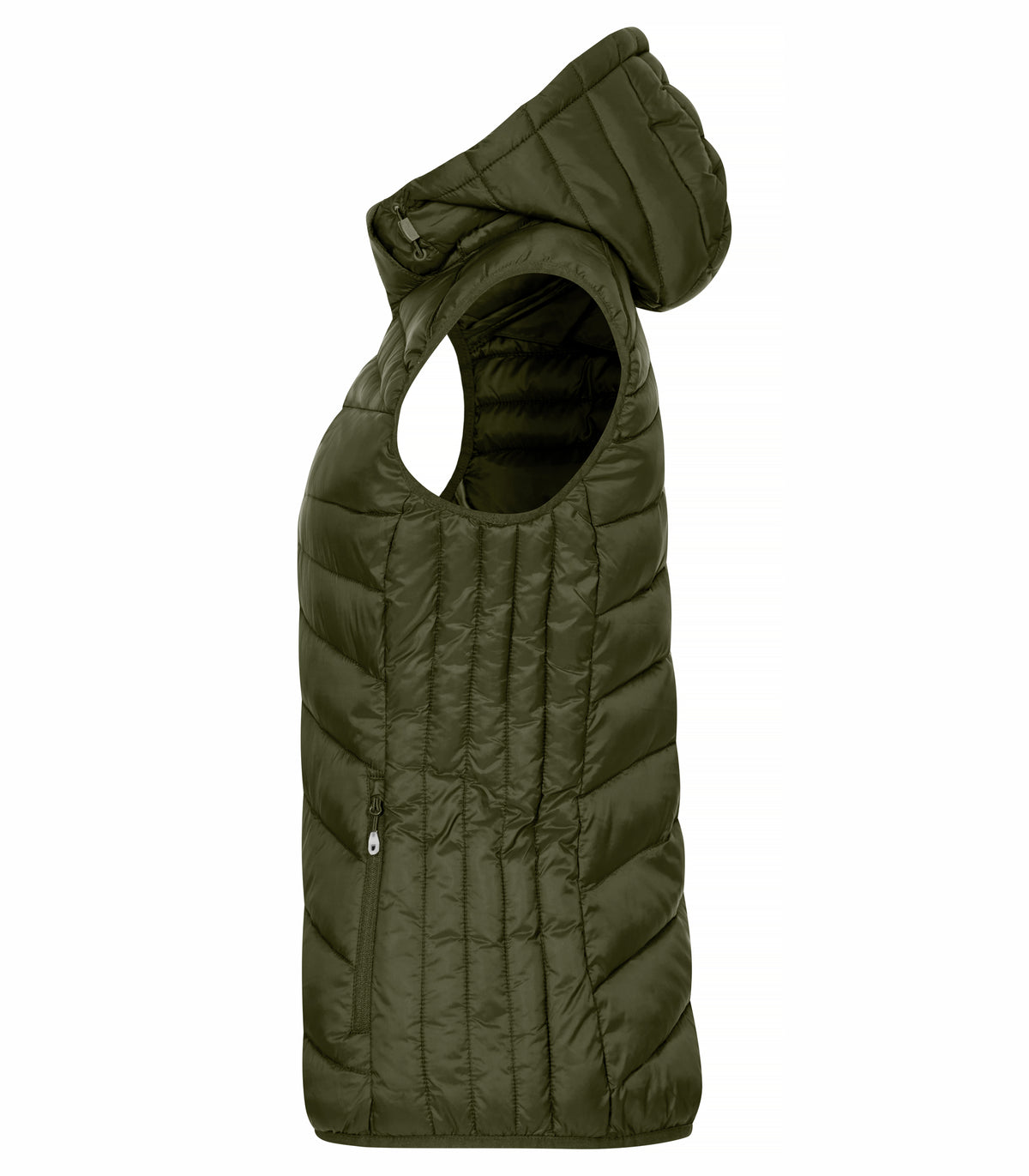 Clique Idaho Vest – dame – Tåkegrønn – venstre side