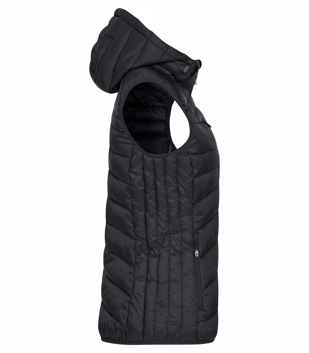 Clique Idaho Vest – dame – Svart – høyre side