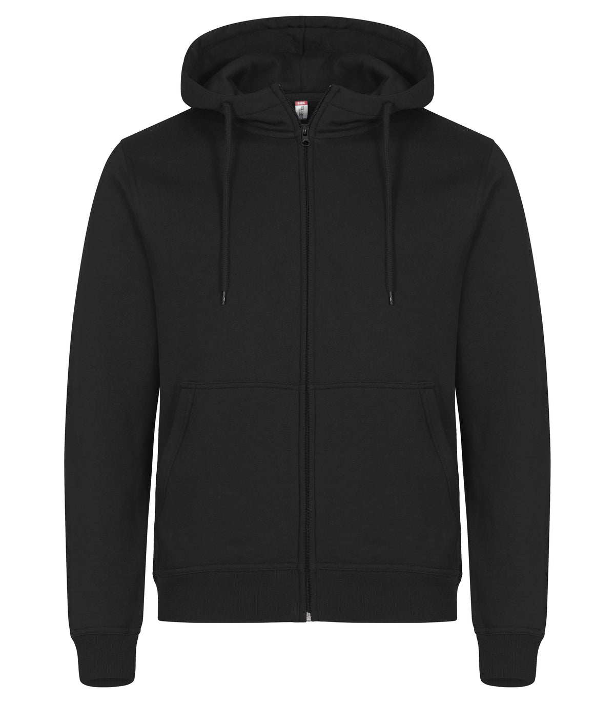 Clique Miami Hoody Full Zip – Svart – forside