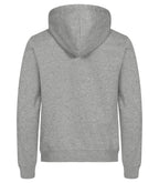 Clique Miami Hoody Full Zip – Gråmelert – bakside