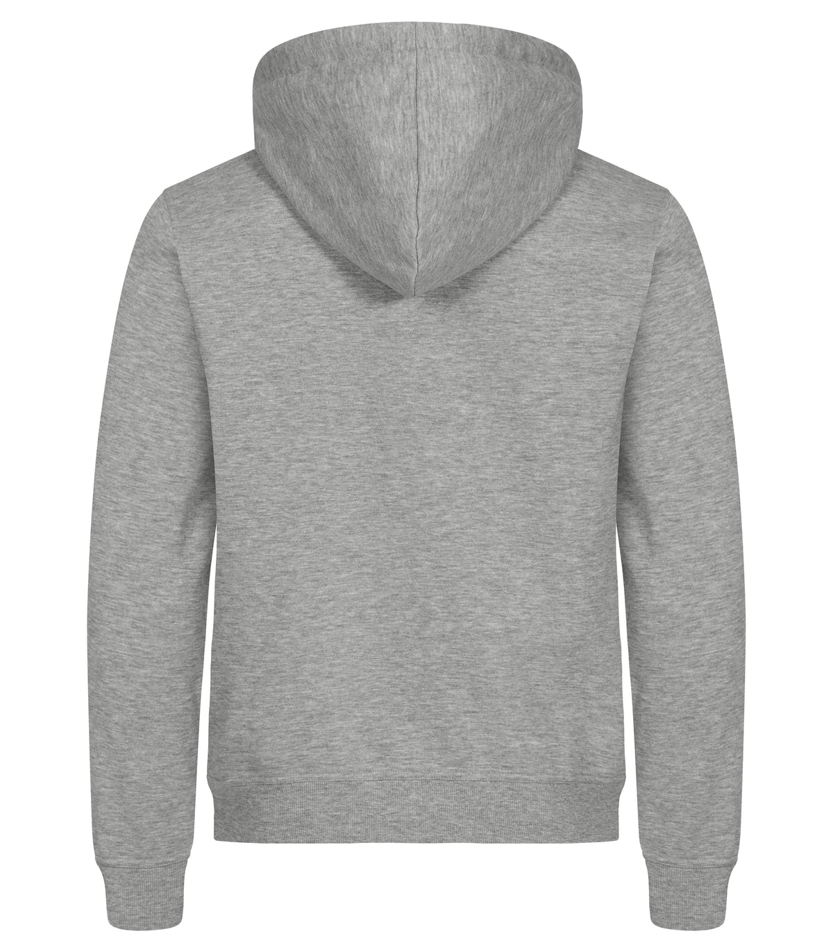 Clique Miami Hoody Full Zip – Gråmelert – bakside
