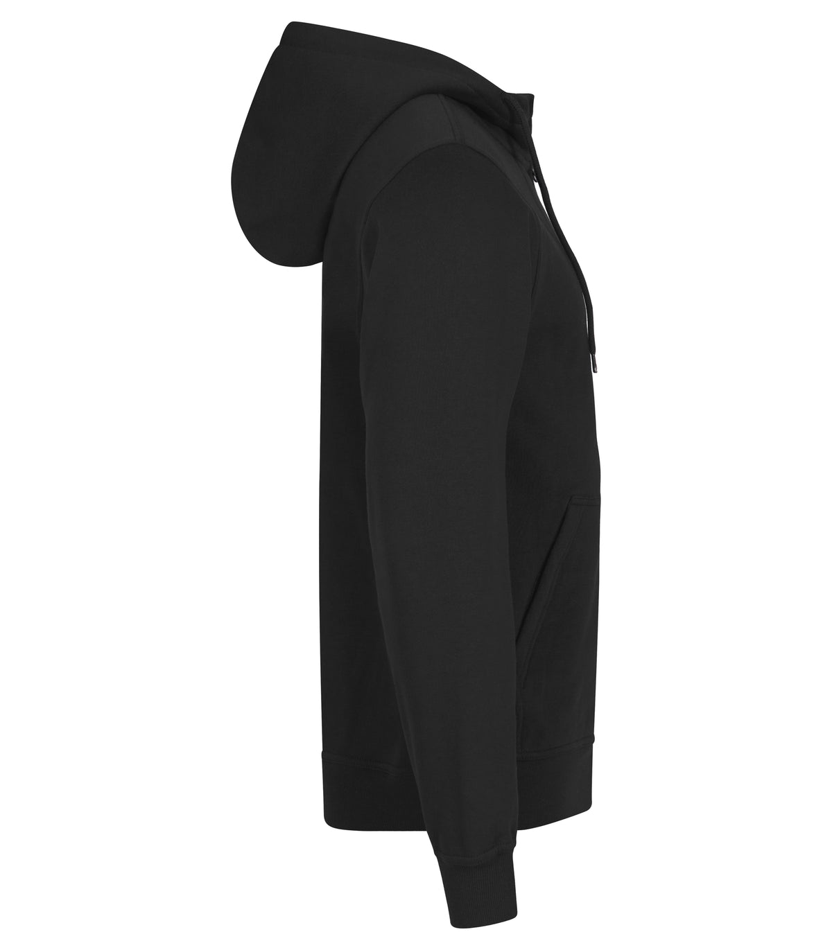 Clique Miami Hoody Full Zip – Svart – høyre side