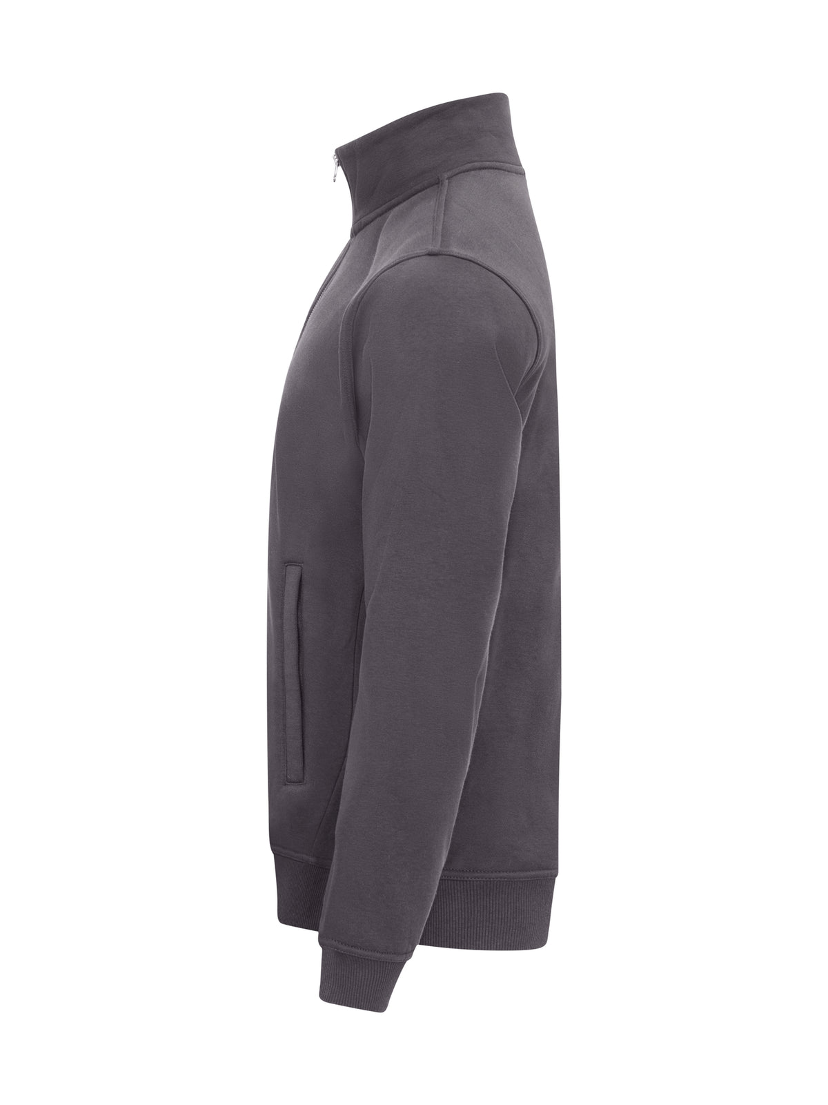 Clique Miami Cardigan – Metallgrå – venstre side