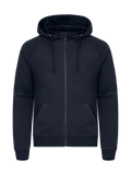 Clique Miami PRO Hoody Full Zip – Mørk marineblå – forside