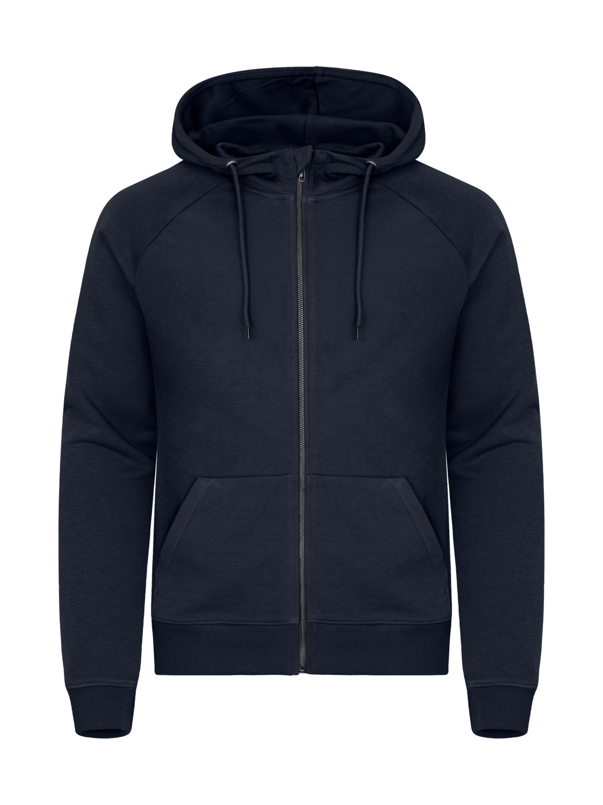 Clique Miami PRO Hoody Full Zip – Mørk marineblå – forside