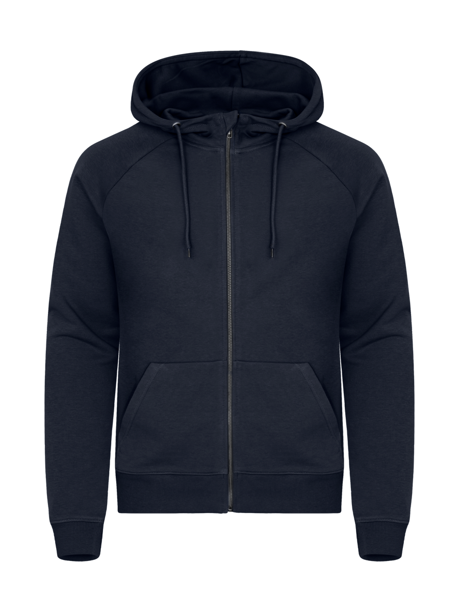 Clique Miami PRO Hoody Full Zip – Mørk marineblå – forside