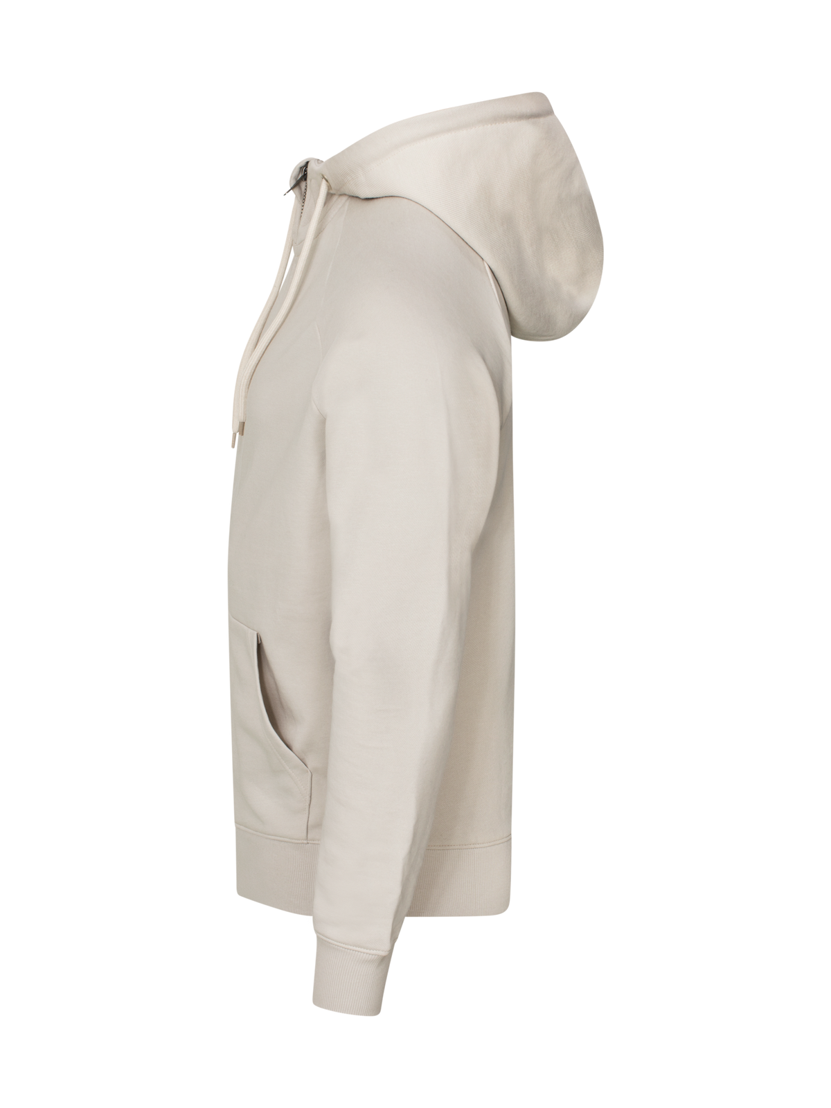 Clique Miami PRO Hoody Full Zip – Stein – venstre side