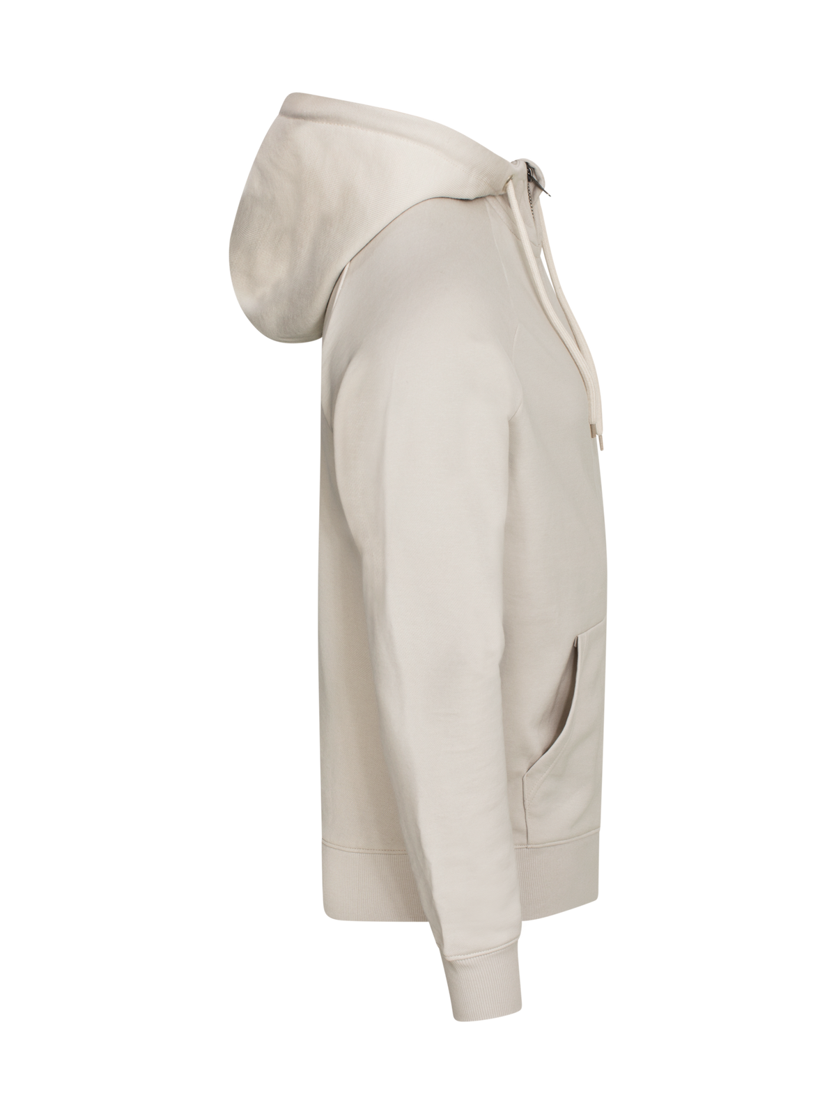 Clique Miami PRO Hoody Full Zip – Stein – høyre side