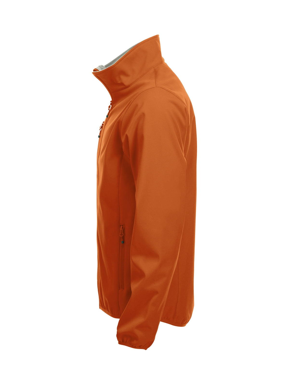 Clique Basic Softshell Jacket – Blodoransje – venstre side