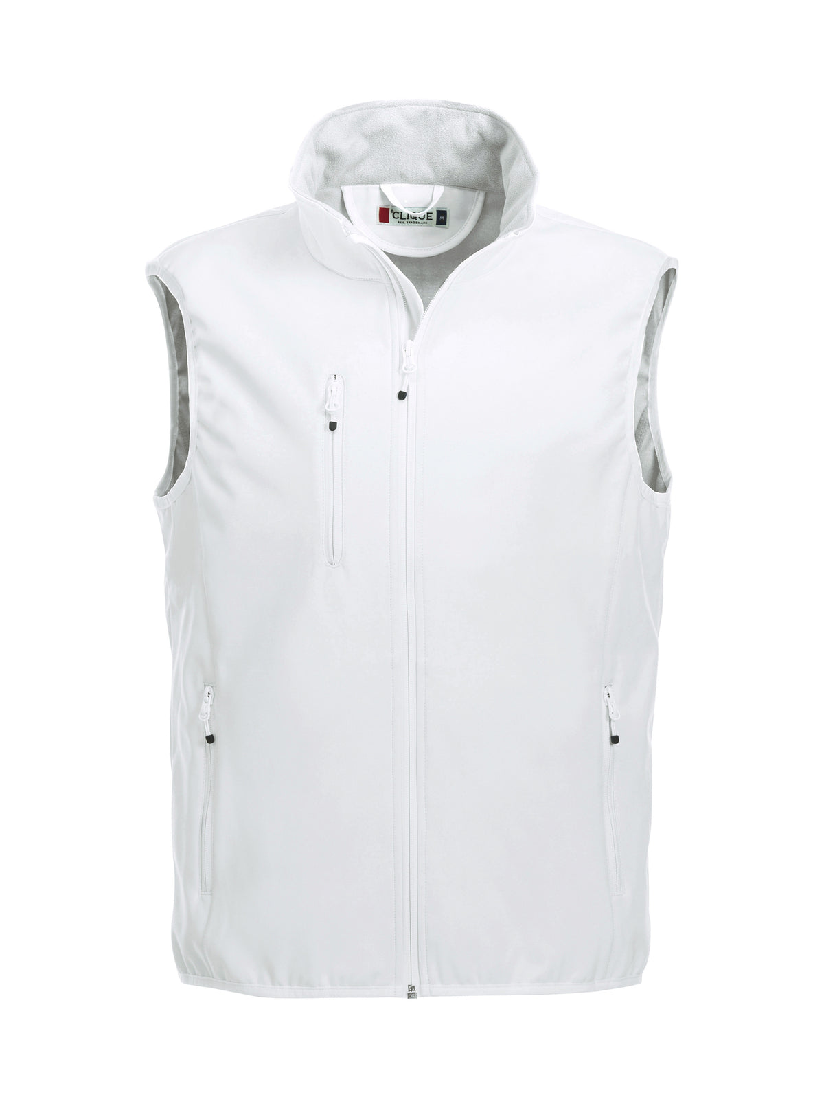 Clique Basic Softshell Vest – Hvit – forside