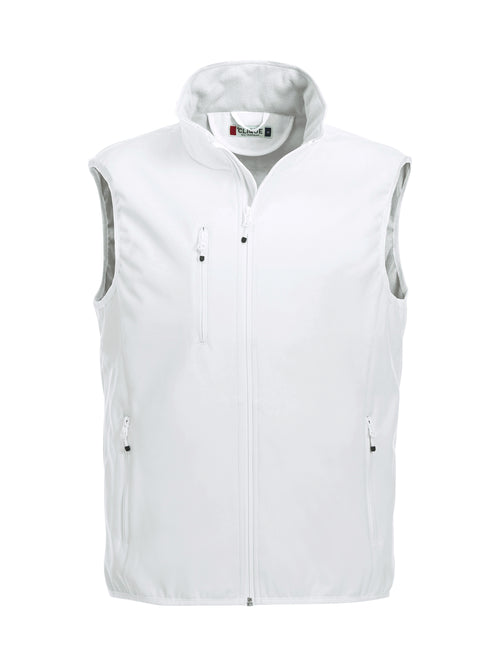 Clique Basic Softshell Vest – Hvit – forside
