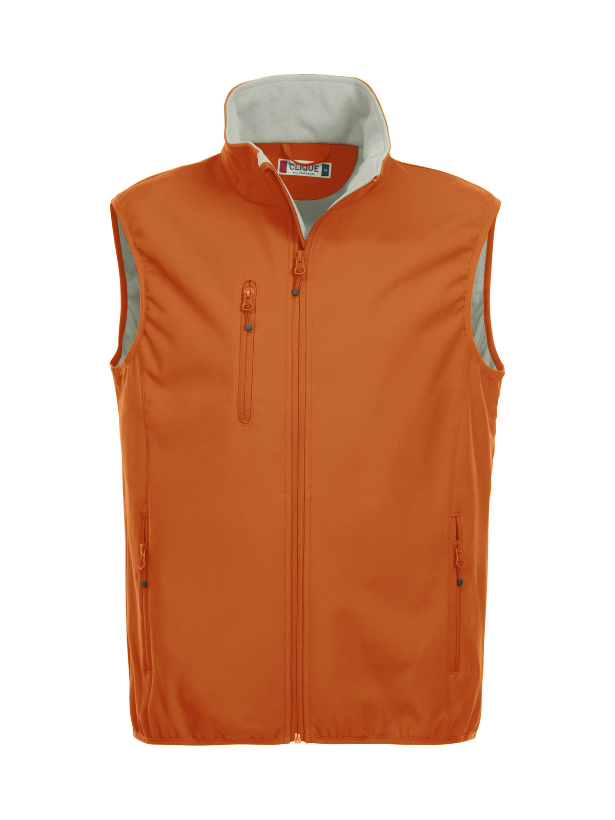 Clique Basic Softshell Vest – Blodoransje – forside
