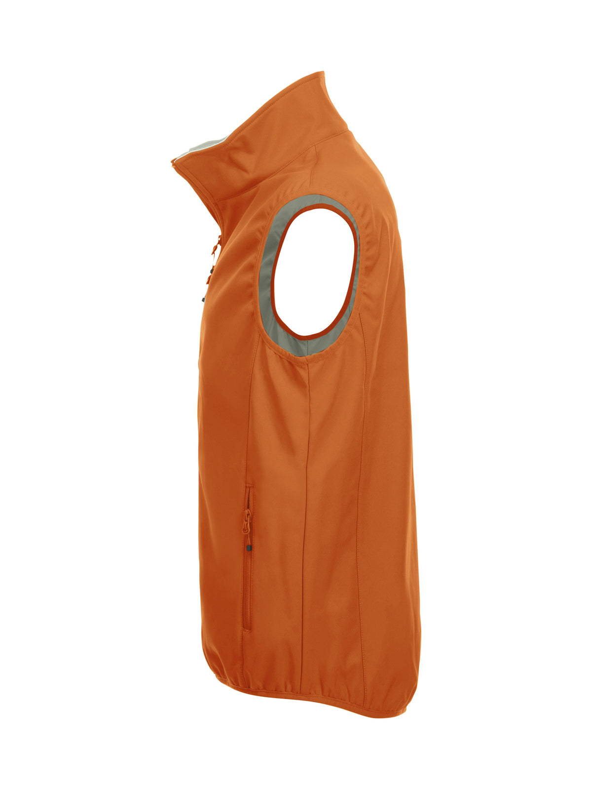 Clique Basic Softshell Vest – Blodoransje – venstre side