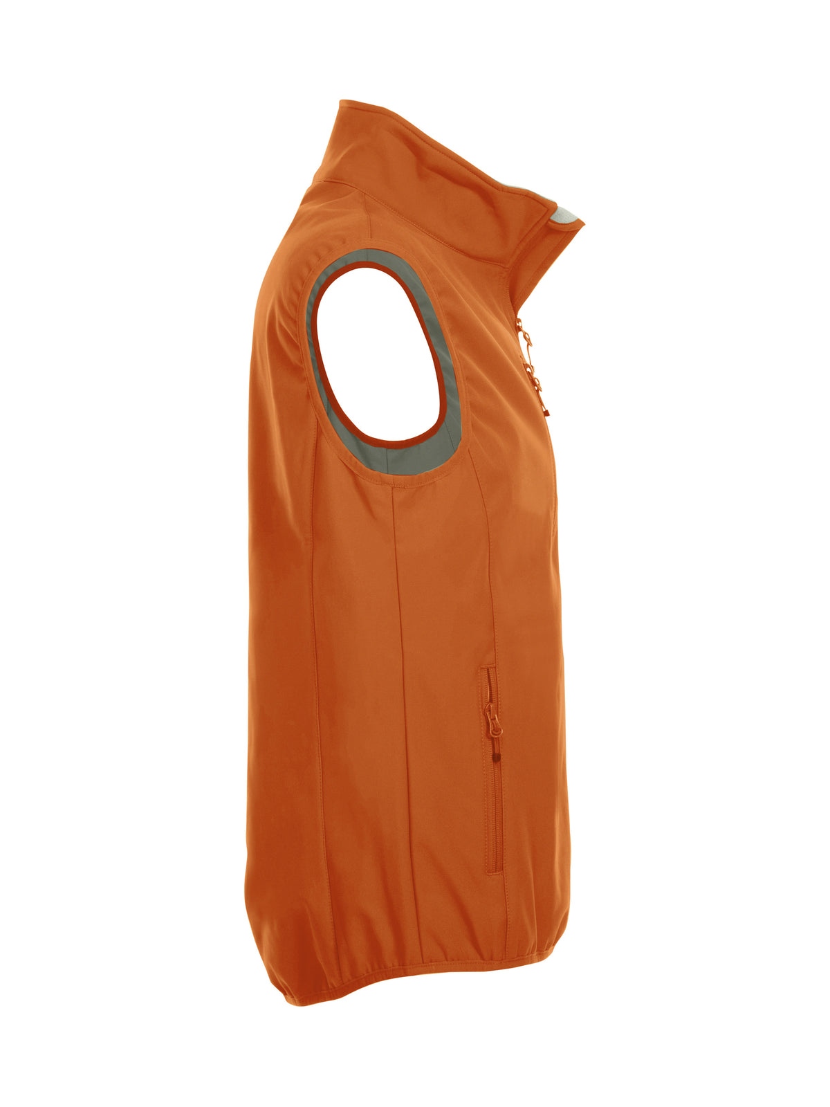 Clique Basic Softshell Vest – Blodoransje – høyre side