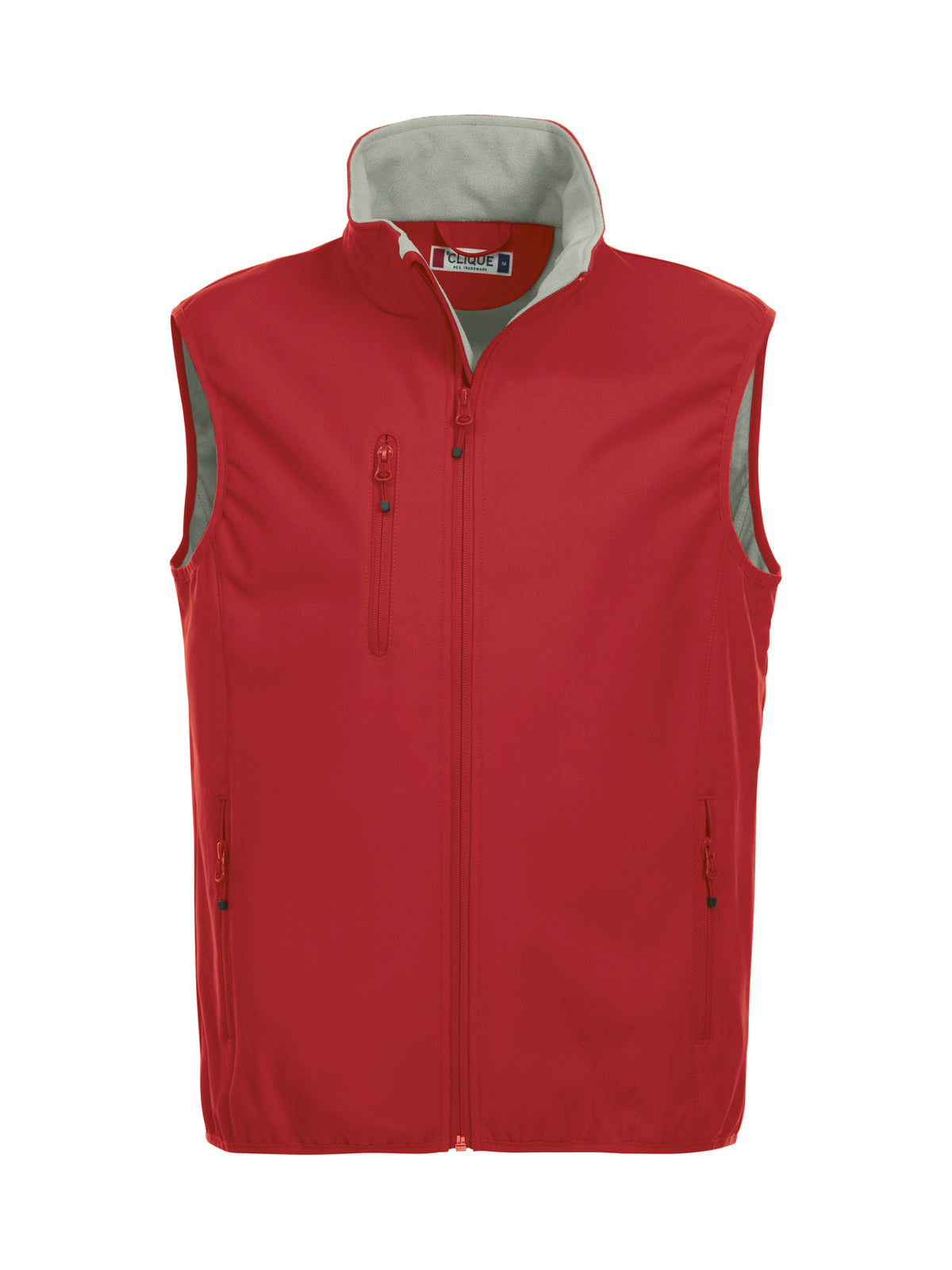 Clique Basic Softshell Vest – Rød – forside