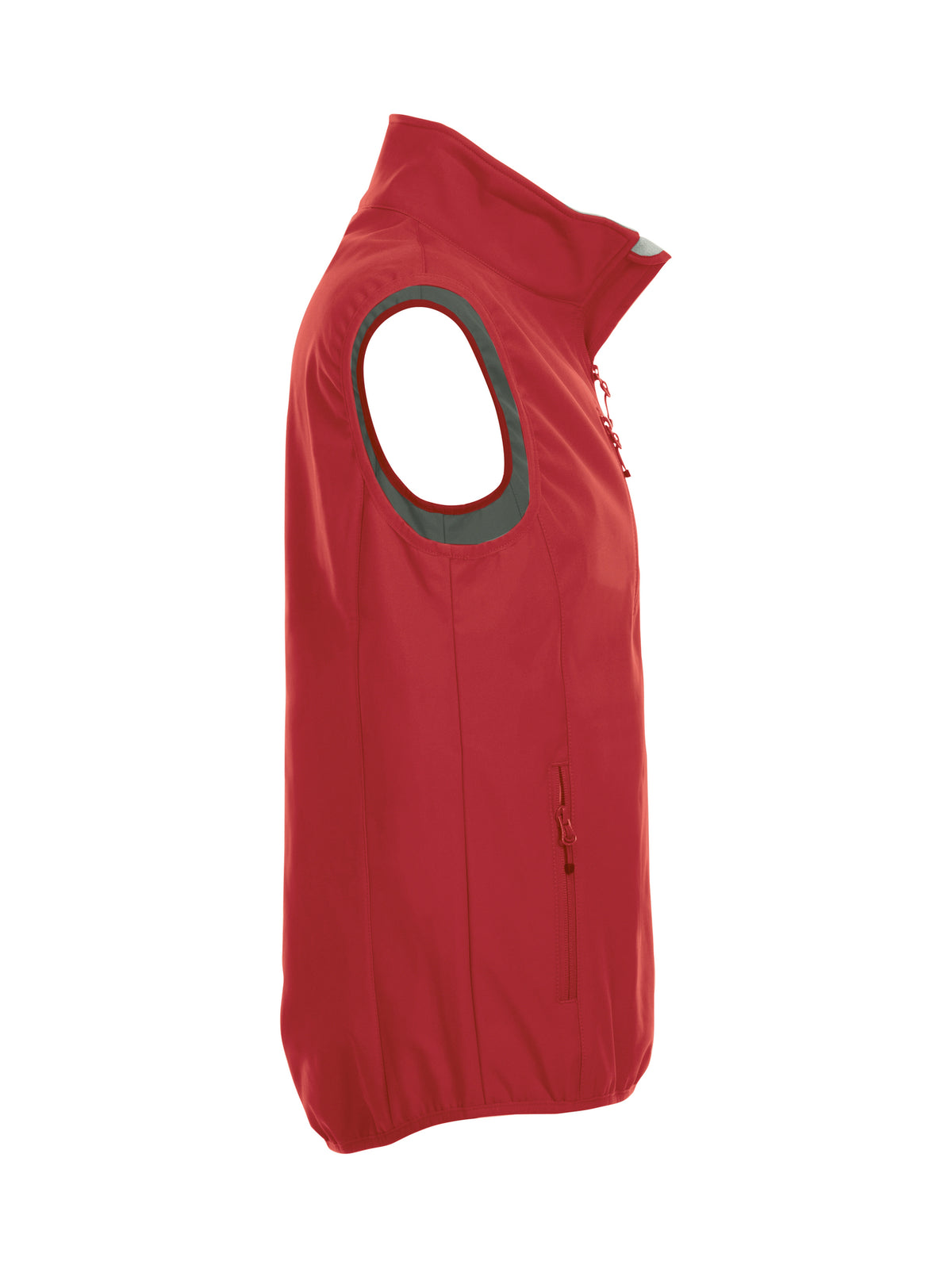 Clique Basic Softshell Vest – Rød – høyre side