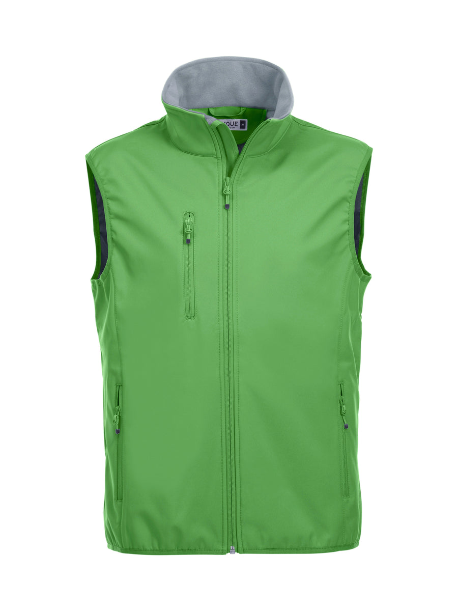 Clique Basic Softshell Vest – Eplegrønn – forside