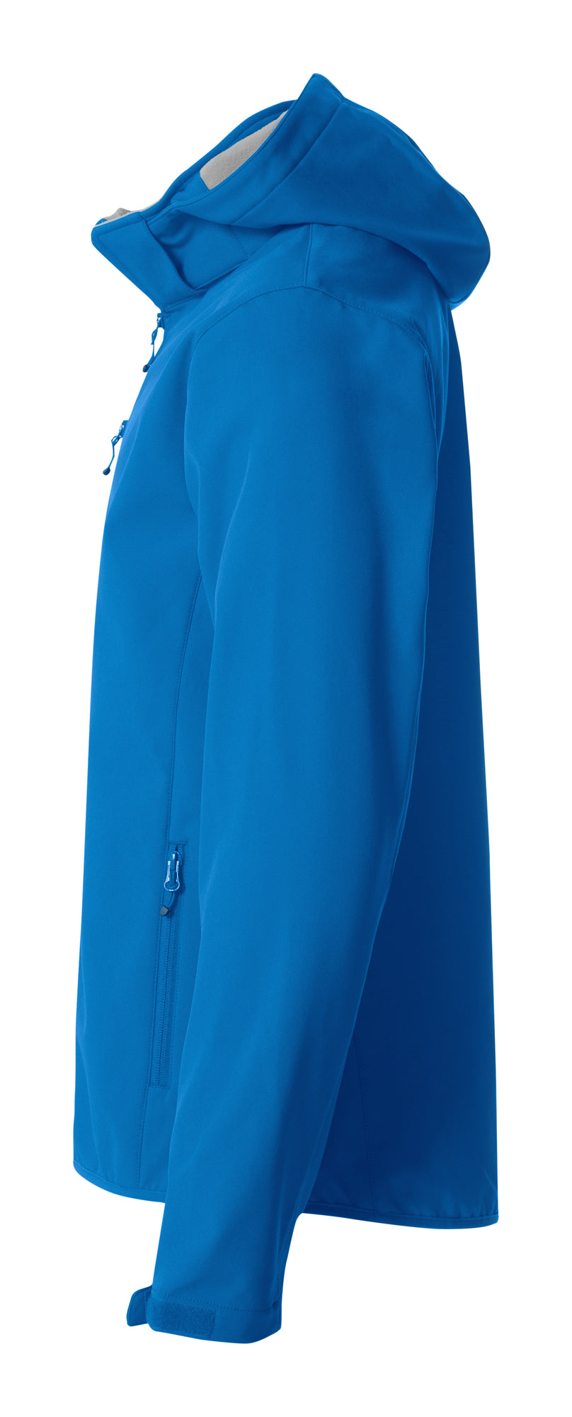 Clique Basic Hoody Softshell – Kongeblå – venstre side
