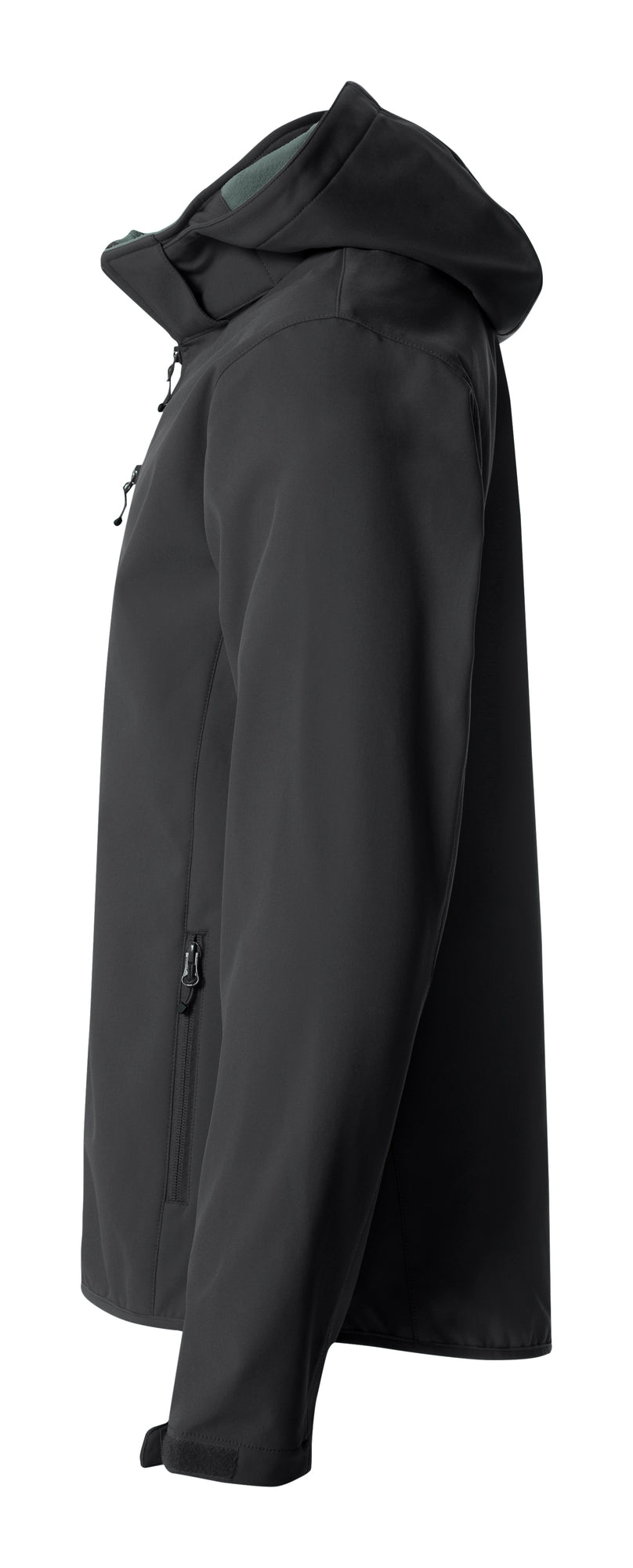 Clique Basic Hoody Softshell – Svart – venstre side