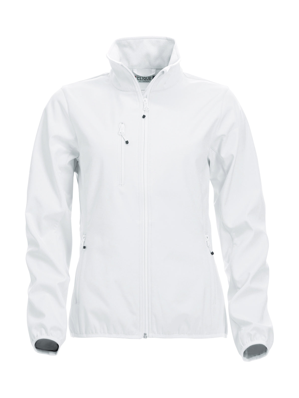 Clique Basic Softshell Jacket – dame – Hvit – forside