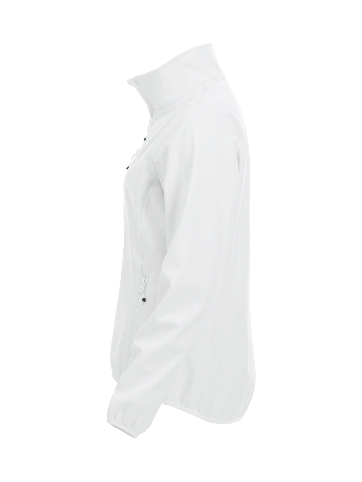 Clique Basic Softshell Jacket – dame – Hvit – venstre side