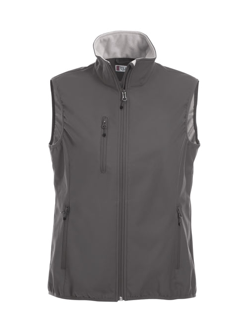 Clique Basic Softshell Vest – dame – Pistol – forside