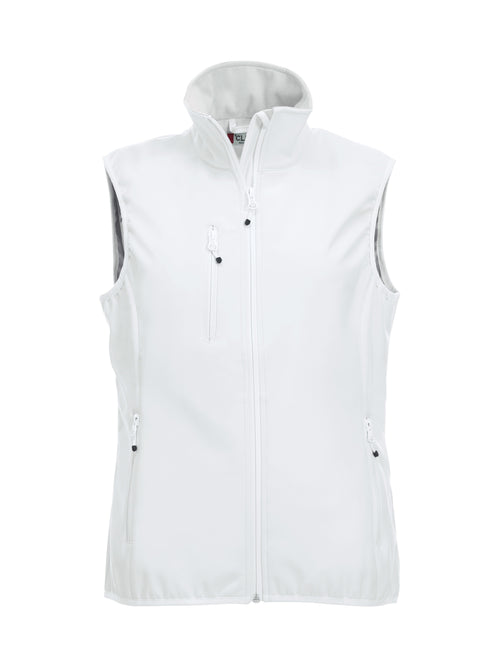 Clique Basic Softshell Vest – dame – Hvit – forside