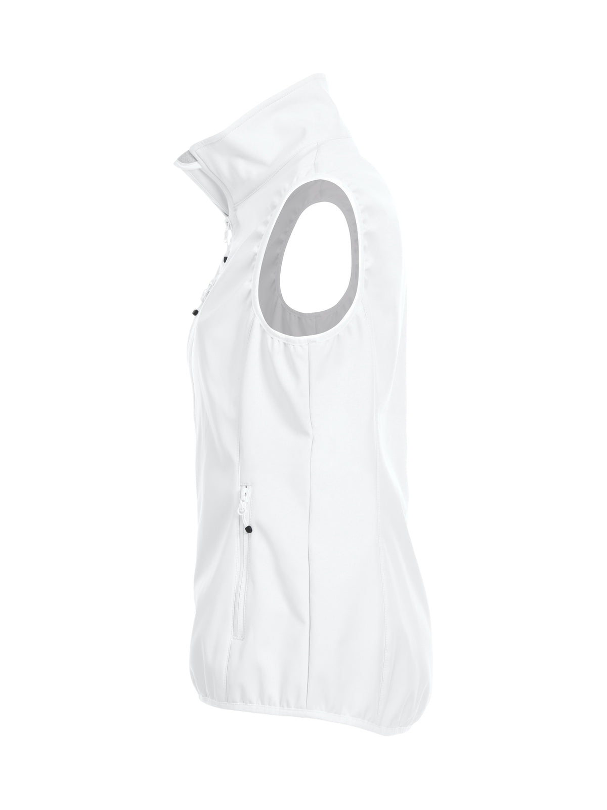 Clique Basic Softshell Vest – dame – Hvit – venstre side