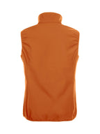Clique Basic Softshell Vest – dame – Blodoransje – bakside