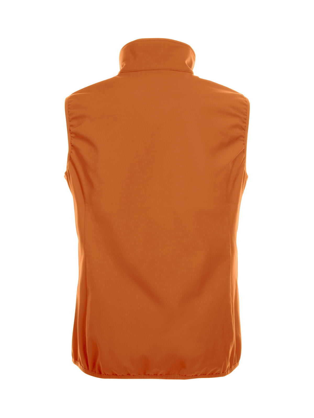 Clique Basic Softshell Vest – dame – Blodoransje – bakside