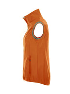 Clique Basic Softshell Vest – dame – Blodoransje – høyre side