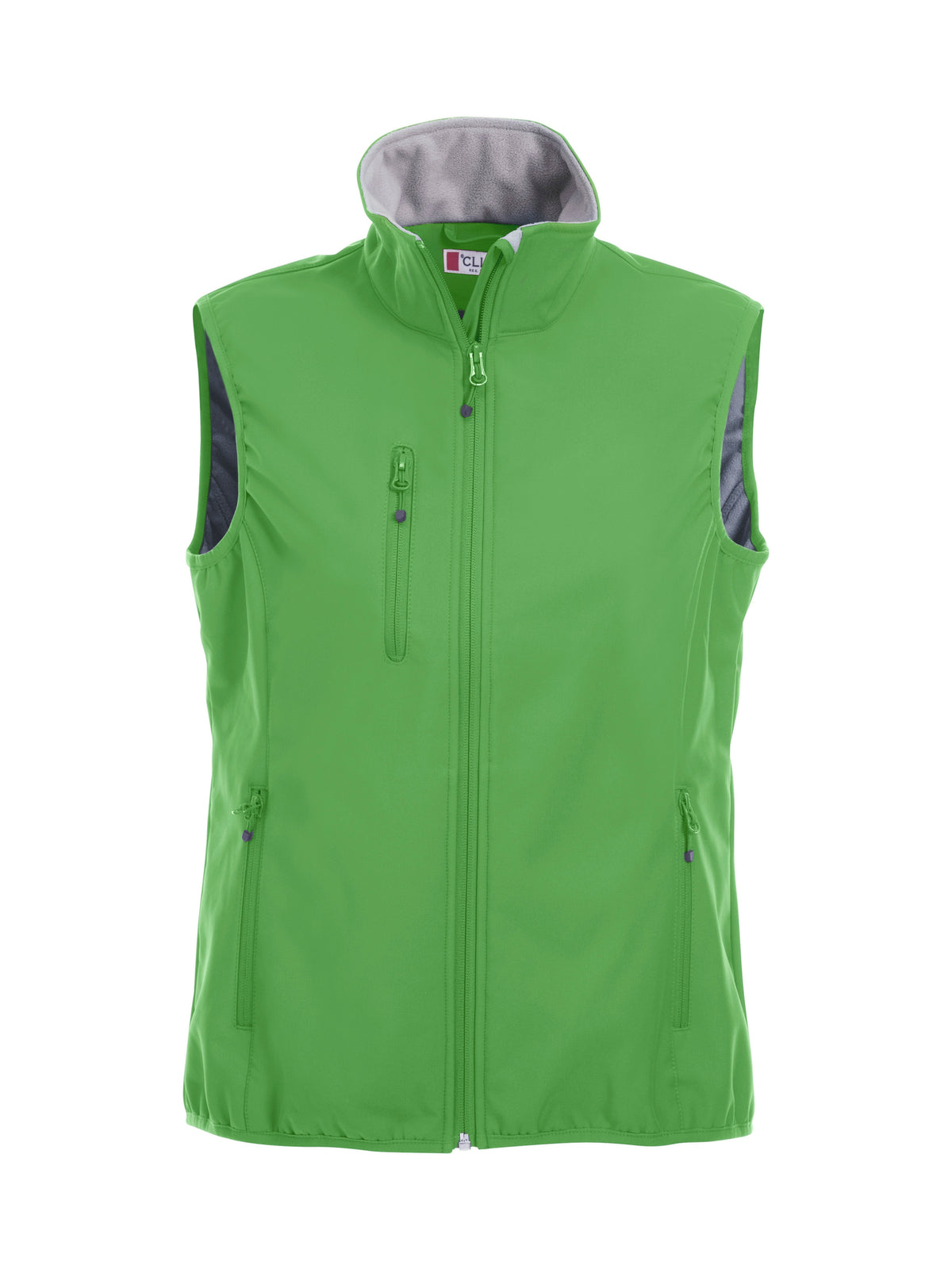 Clique Basic Softshell Vest – dame – Eplegrønn – forside