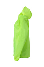 Clique Basic Rain Jacket – Signalgul – venstre side