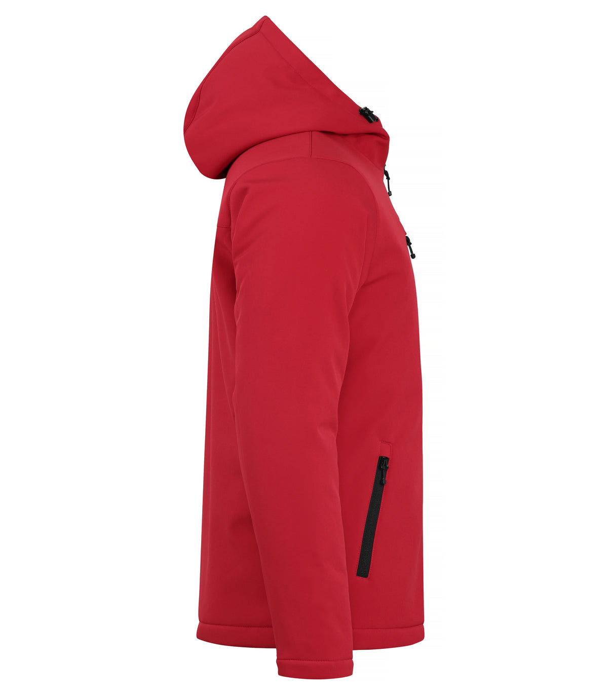 Clique Padded Hoody Softshell – Rød – høyre side