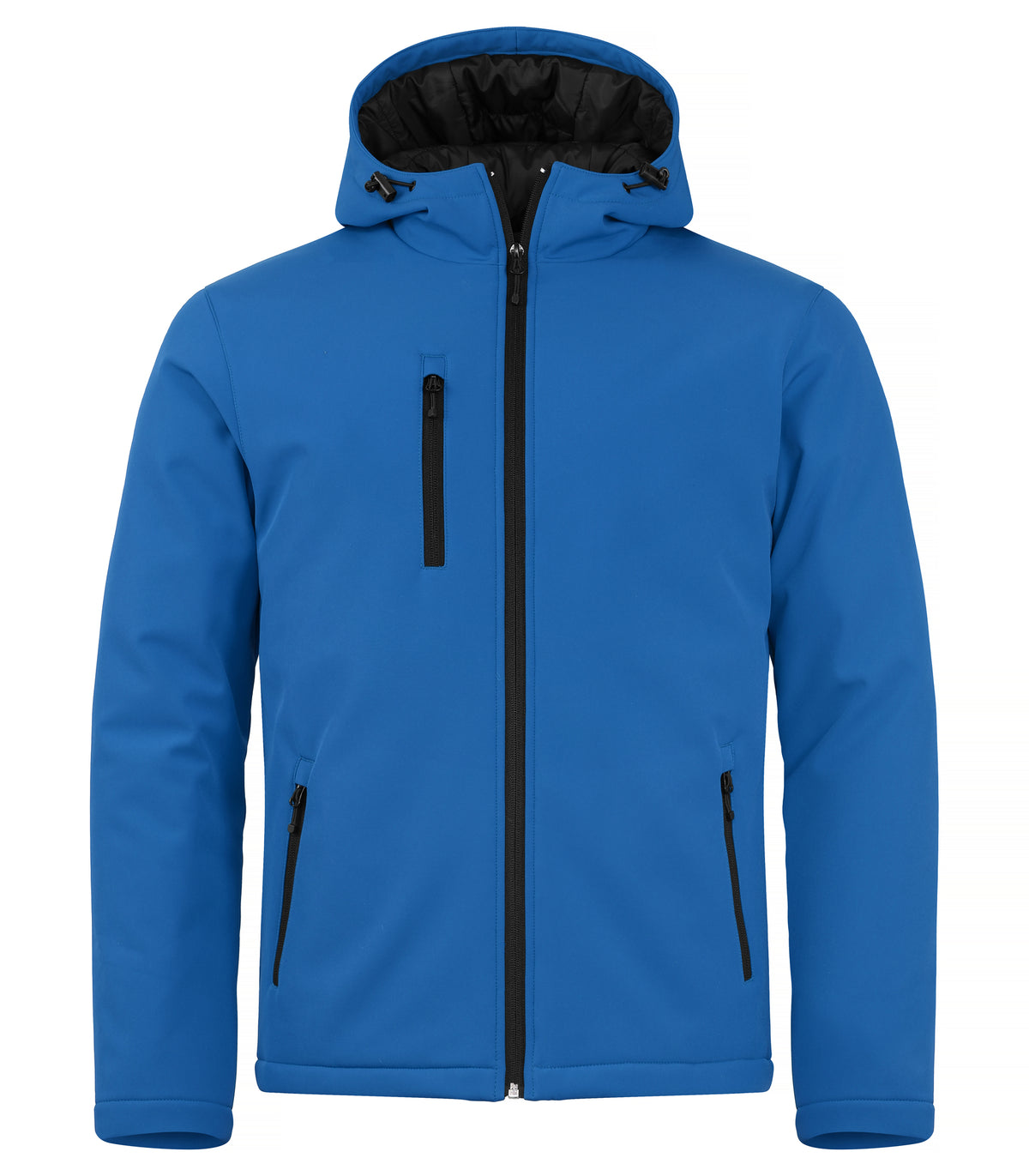 Clique Padded Hoody Softshell – Kongeblå – forside