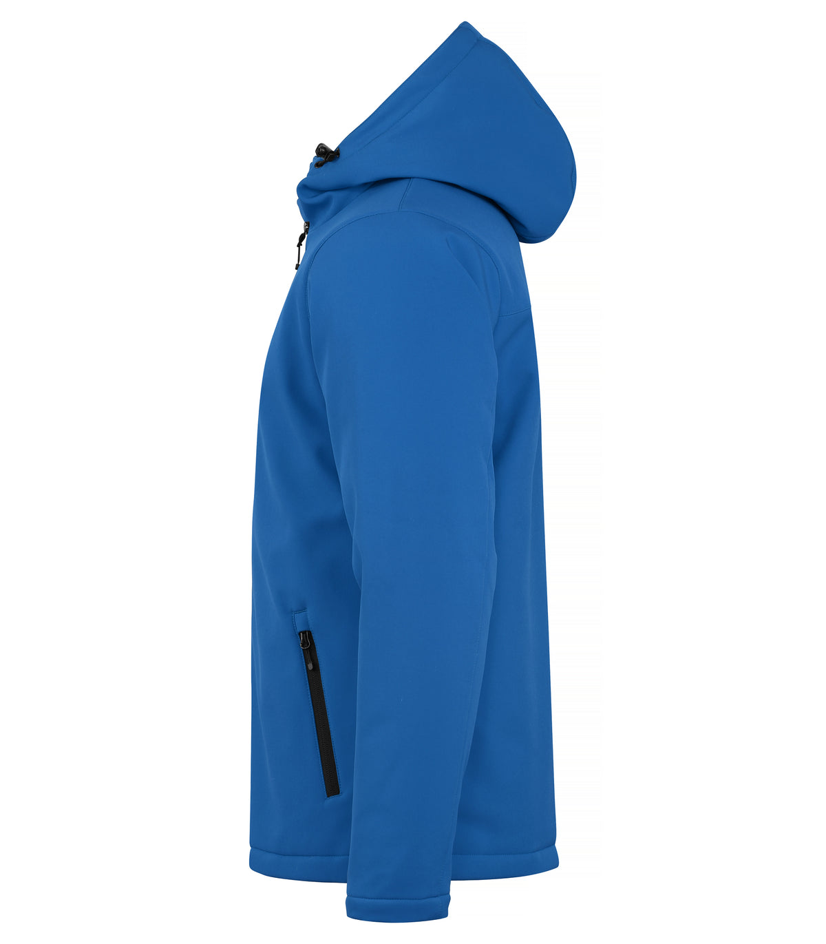 Clique Padded Hoody Softshell – Kongeblå – venstre side